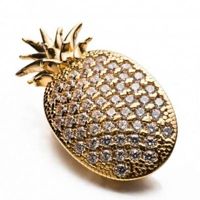 Shoeclipper Pin-apple Gold