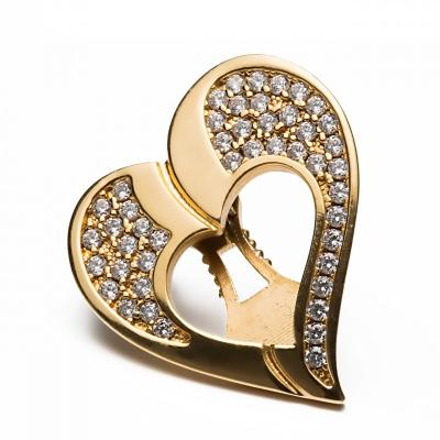 Shoeclipper Glittery Love Gold