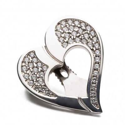 Shoeclipper Glittery Love Silver