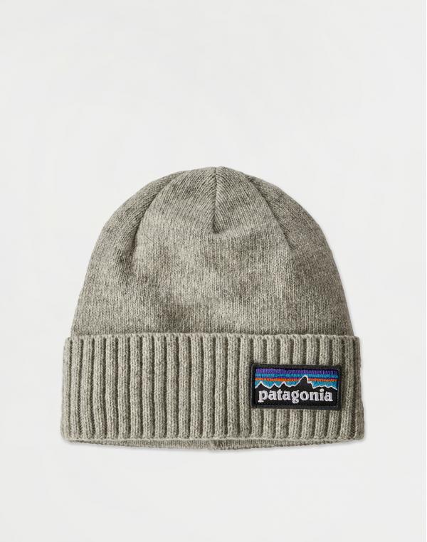 Patagonia Brodeo Beanie P-6 Logo: Drifter Grey