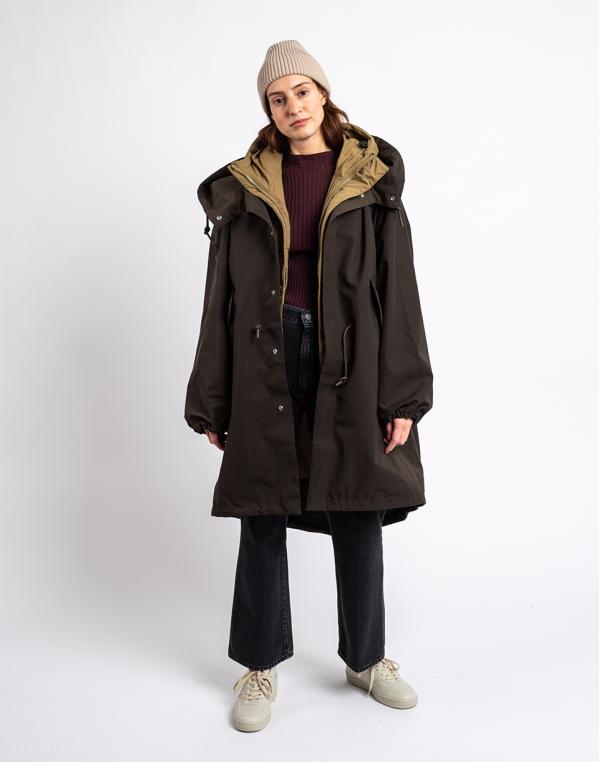 Embassy of Bricks and Logs Vinstra Rain Coat Black olive S