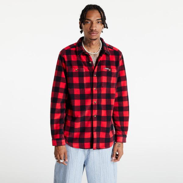 Pánská košile Columbia Flare Gun™ Fleece Over Shirt Mountain Red