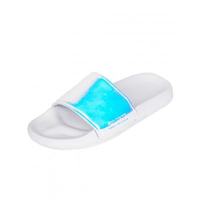 Pantofle Slydes Iridescent white