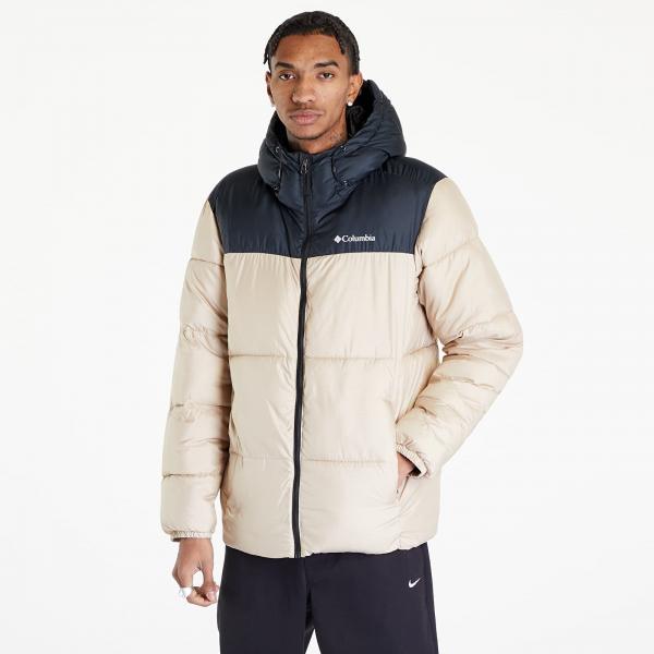 Columbia Puffect™ Hooded Jacket Ancient Fossil/ Black