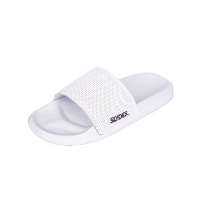 Pantofle Slydes Perforated white