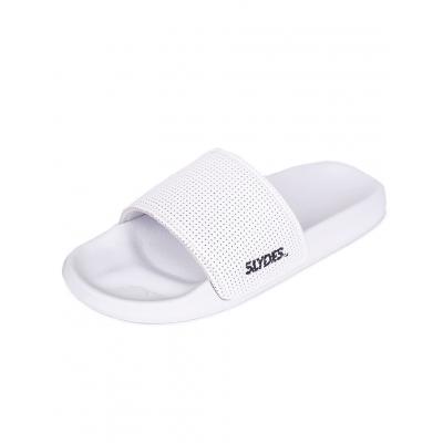 Pantofle Slydes Perforated White