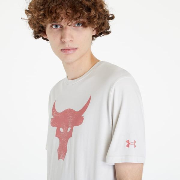 Tričko Under Armour Project Rock Brahma Bull Ss Summit White/ Deco Rose L