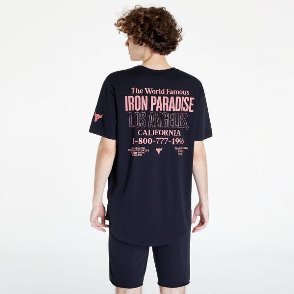 Tričko Under Armour Project Rock 1800 Ss Black/ Deco Rose XL