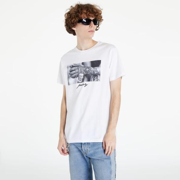 Tričko Urban Classics Pray 2.0 Tee White XL