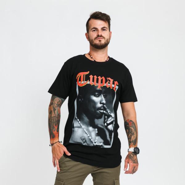 Tričko Urban Classics Tupac California Love Tee Black M