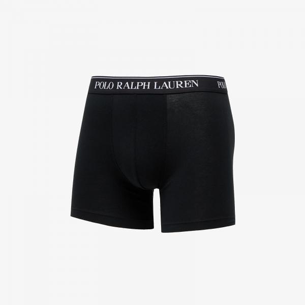 Boxerky Ralph Lauren Stretch Cotton Boxer Briefs 3-Pack Black XXL