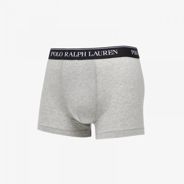 Boxerky Ralph Lauren Stretch Cotton Classic Trunks 3-Pack Grey S