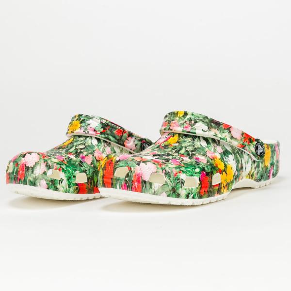 Pantofle Crocs Classic Printed Floral Clog white / multi
