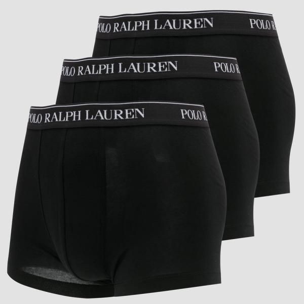 Boxerky Polo Ralph Lauren 3-Pack Stretch Cotton Classic Trunks černé M