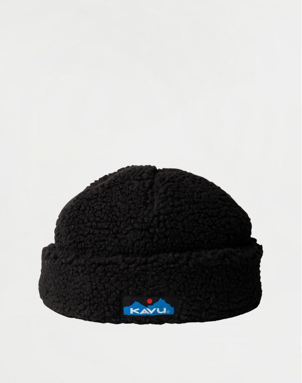 KAVU Fur Ball Beanie Black Smoke