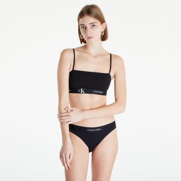 Podprsenka Calvin Klein Ck1 Cotton New Unlined Bandeau Black XS