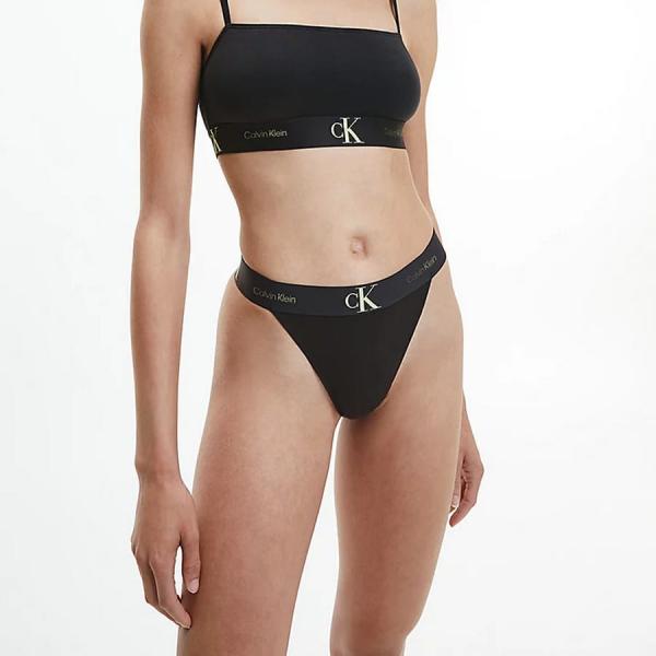 Kalhotky Calvin Klein Ck1 Cotton New String Thong Black