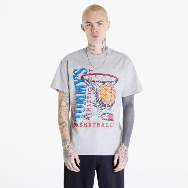 Tričko s krátkým rukávem TOMMY JEANS Relaxed Basketball T-Shirt Grey
