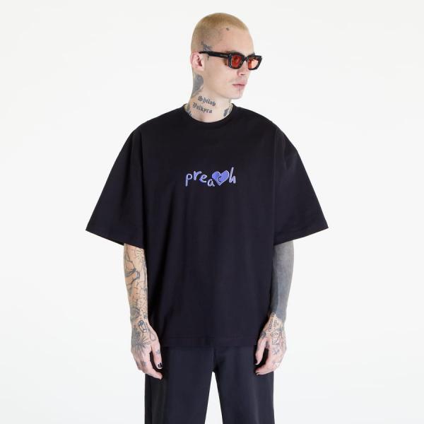 Tričko s krátkým rukávem PREACH Another Question Tee GOTS Black