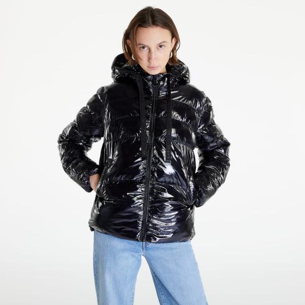 Bunda GUESS Glossy Nylon Puffer Jacket Black L