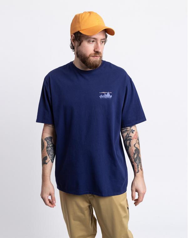 Tričko Patagonia M's '73 Skyline Organic T-Shirt Sound Blue
