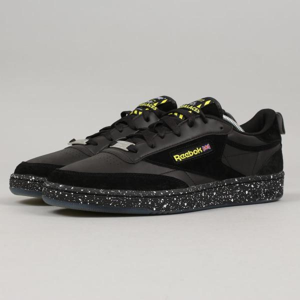 Reebok Club C 85 FL black / hero yellow - silver