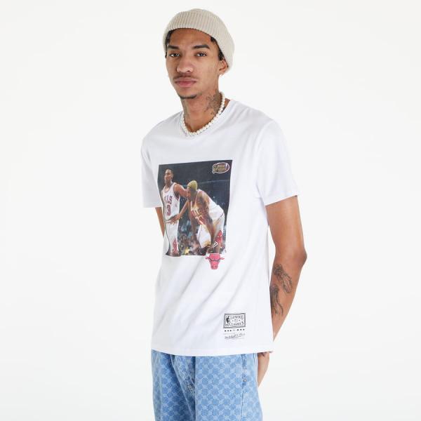 Tričko s krátkým rukávem Mitchell & Ness Mitchell & Ness Player Photo Tee White