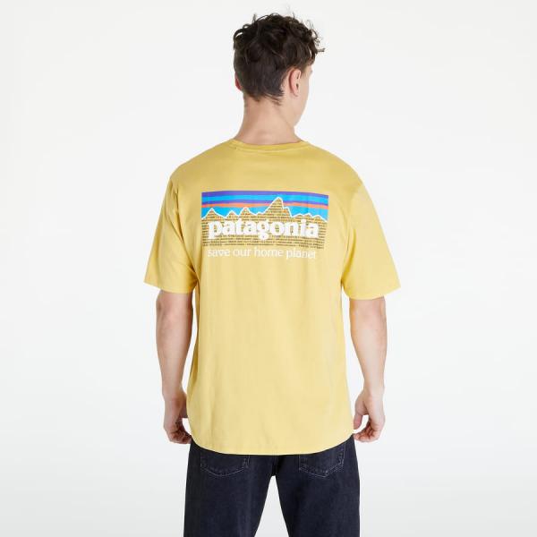 Tričko s krátkým rukávem Patagonia P-6 Mission Organic T-Shirt Surfboard Yellow