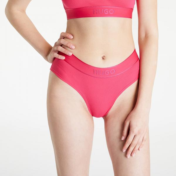 Kalhotky Hugo Boss Hipster Rib Bright Pink XS