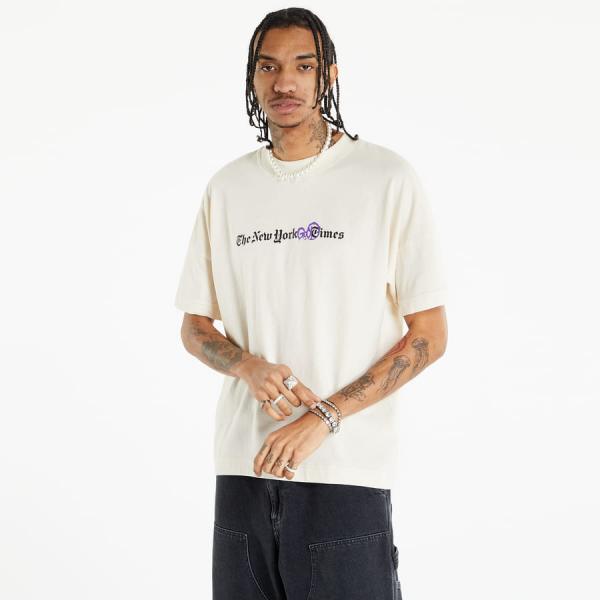 Pánské tričko LOVE THEM The New York Good Times Tee krémové