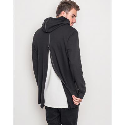 Urban Classics Long Shaped Back Zipped Black