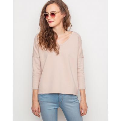 Mikina Re:draft LOOSE SWEATSHIRT Nude