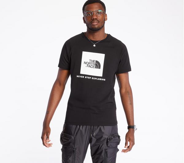 Tričko The North Face Raglan Red Box Tee Black S