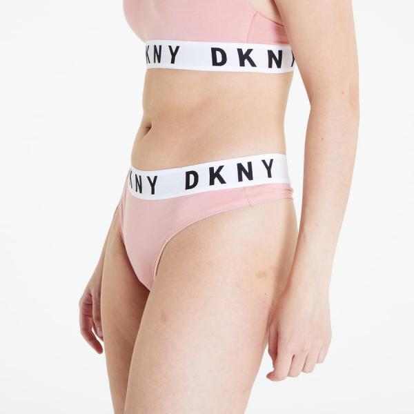 Kalhotky DKNY Cozy Boyfriend Thong Rouge Pink L