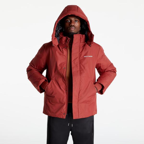 Pánská zimní bunda Daily Paper Nuraz Puffer Jacket Fiery Brick Red