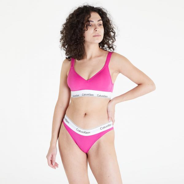 Podprsenka Calvin Klein Modern Cotton Holiday Lift Bralette (Scoop Back) Very Berry XS