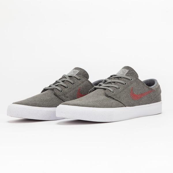 Nike Zoom Janoski Flyleather RM tumbled grey / university red