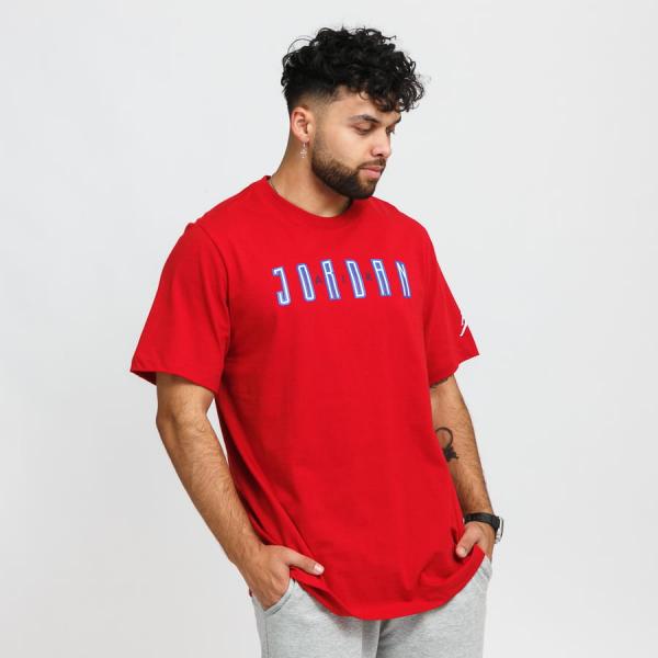 Tričko s krátkým rukávem Jordan M J Sport DNA HBR SS Crew červené