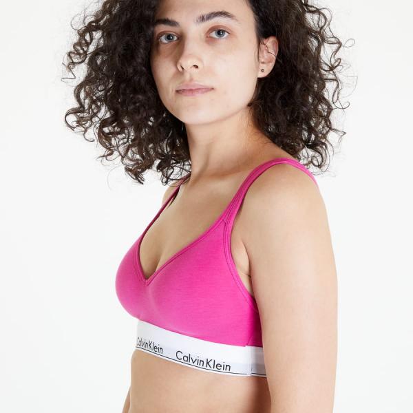 Podprsenka Calvin Klein Modern Cotton Holiday Lift Bralette (Scoop Back) Very Berry XS