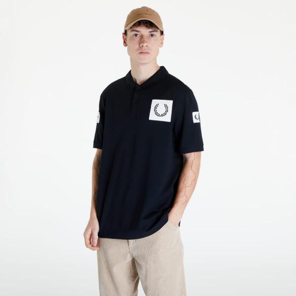 Polo tričko FRED PERRY Badge Polo Shirt Black