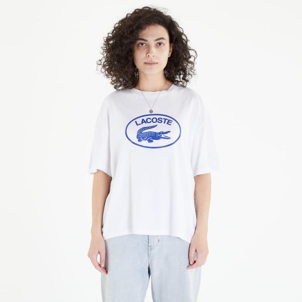 LACOSTE Slim Fit Crew Neck T-Shirt White
