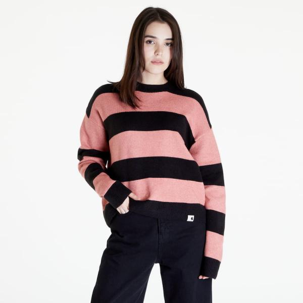 Dámský svetr Carhartt WIP W' Jagger Sweater Jagger Stripe/ Misty Blush Heather