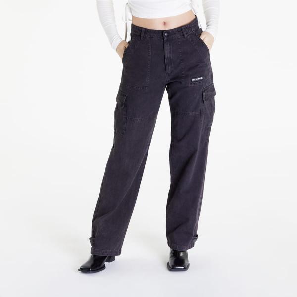 Kalhoty Sixth June Utility Straight Pants Black S