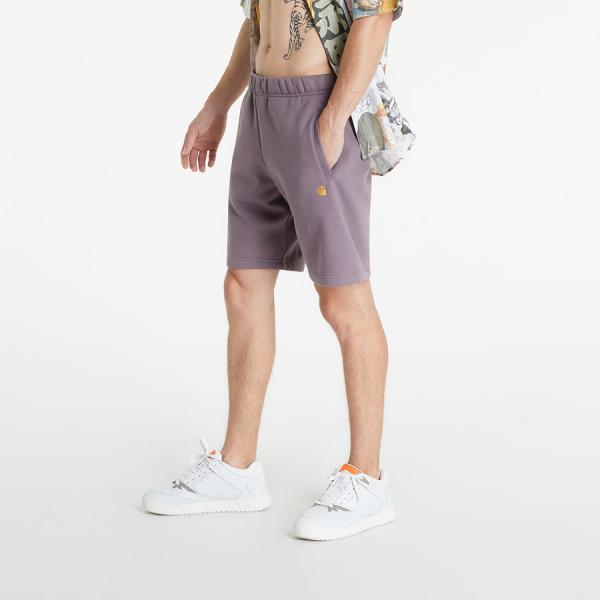 Carhartt WIP Chase Sweat Short Misty Thistle/ Gold