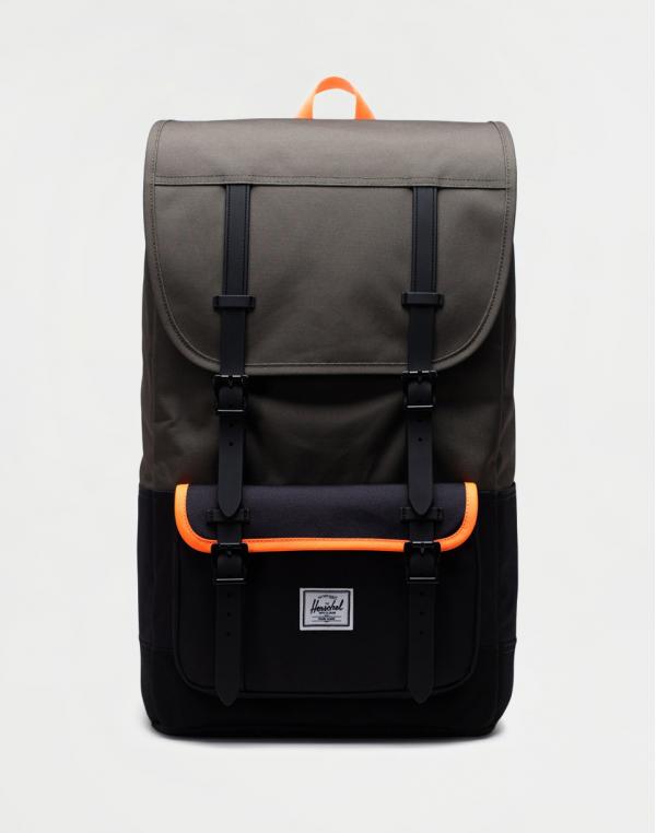 Batoh Herschel Supply Little America Pro Ivy Green/Black/Shocking Orange 28 l
