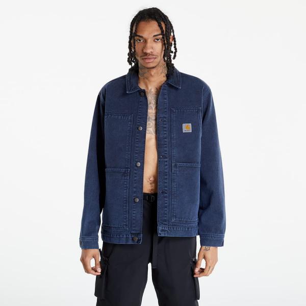Bunda Carhartt WIP Double Front Jacket Dark Navy Worn Washed