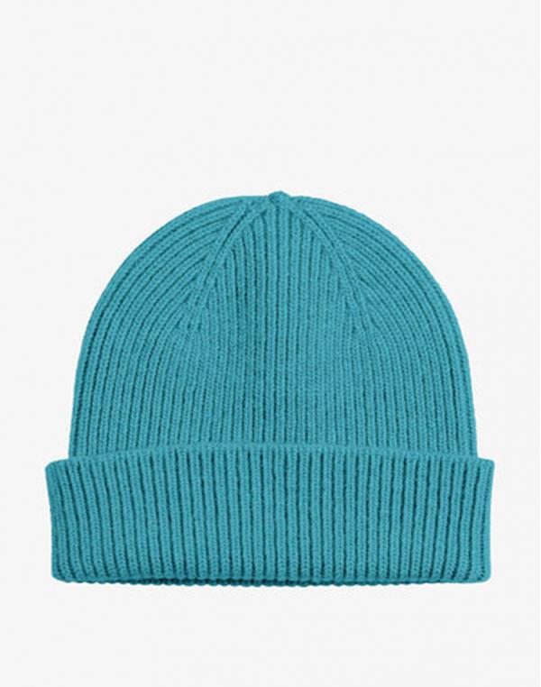 Colorful Standard Merino Wool Beanie Teal Blue