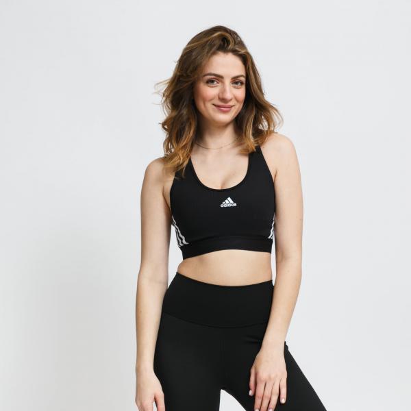 Podprsenka adidas Performance Believe This 3-Stripes Rib Bra Black XS