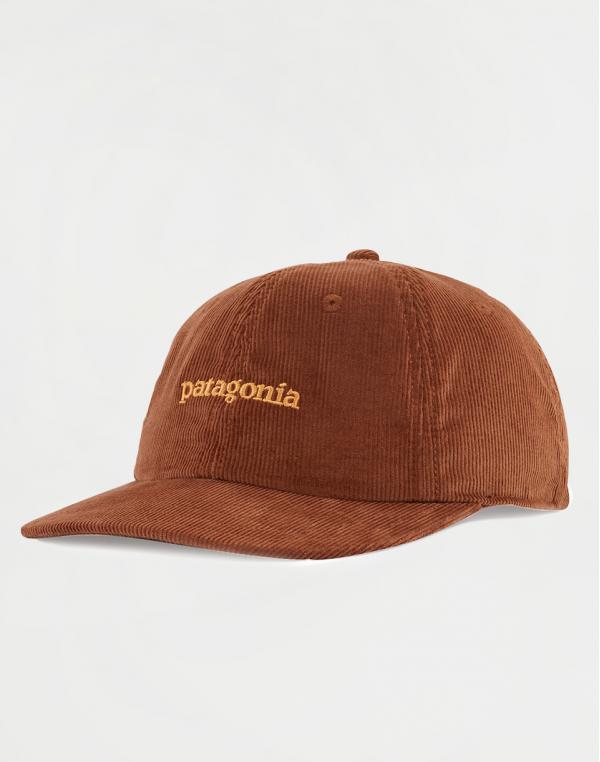 Patagonia Corduroy Cap Text Logo: Sisu Brown