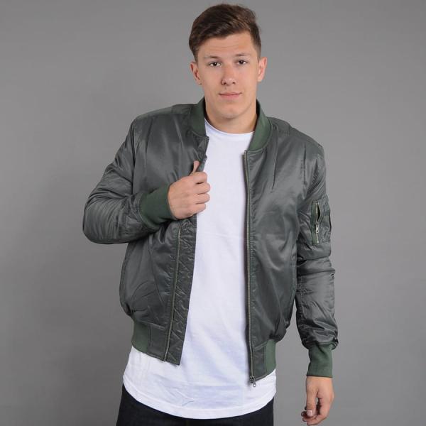 Bunda Urban Classics Basic Bomber Jacket Green M